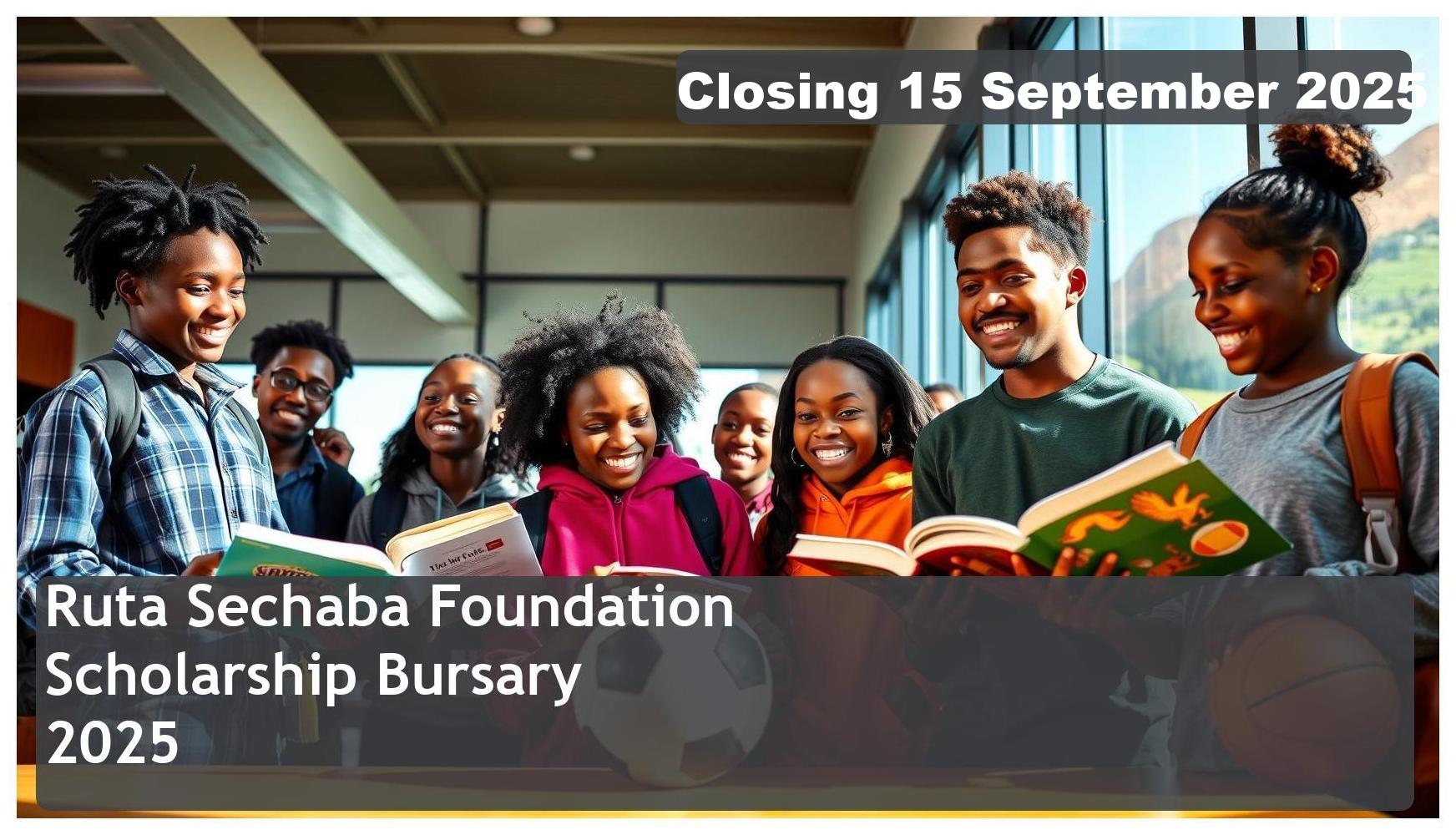 Ruta Sechaba Foundation Scholarship Bursary 2026 – Closing Date: 15 September 2025 – Apply Now!