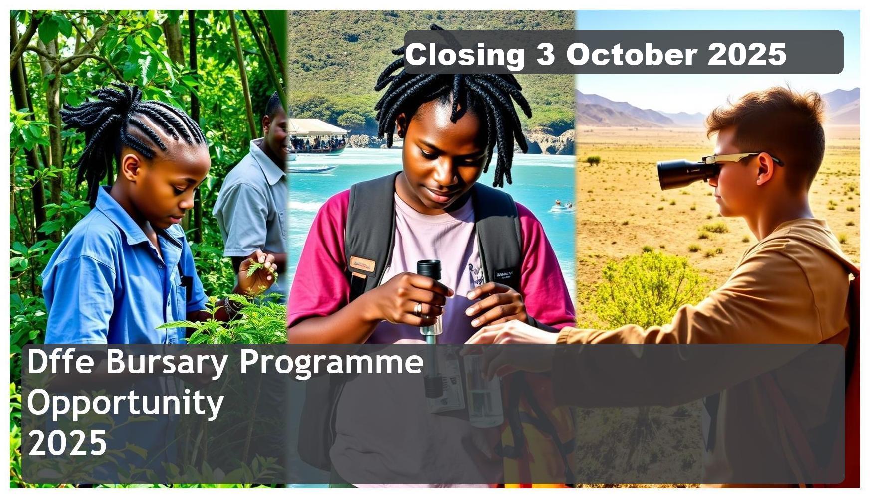 DFFE Bursary Programme 2026 – Closing Date: 3 October 2025 – Apply Now!