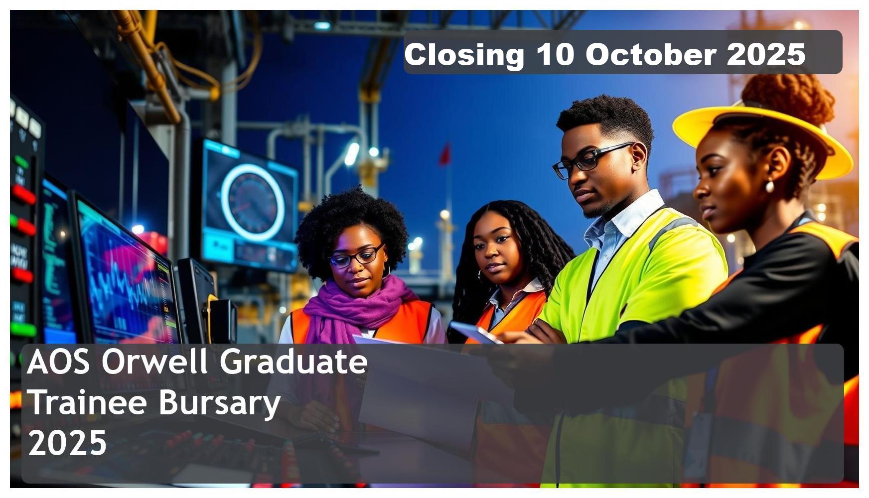 AOS Orwell Graduate Trainee Bursary 2025 – Closing Date: 10 October 2025 Don’t Miss Out