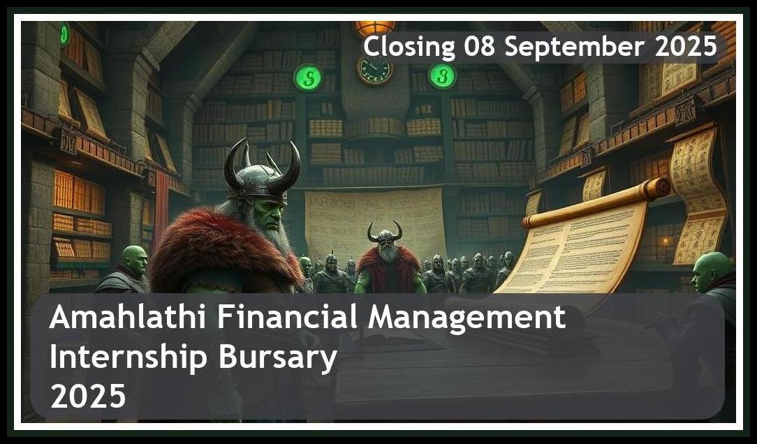 Amahlathi Financial Management Internship Bursary 2025 – Closing Date: 08 September 2025 – Apply Now!