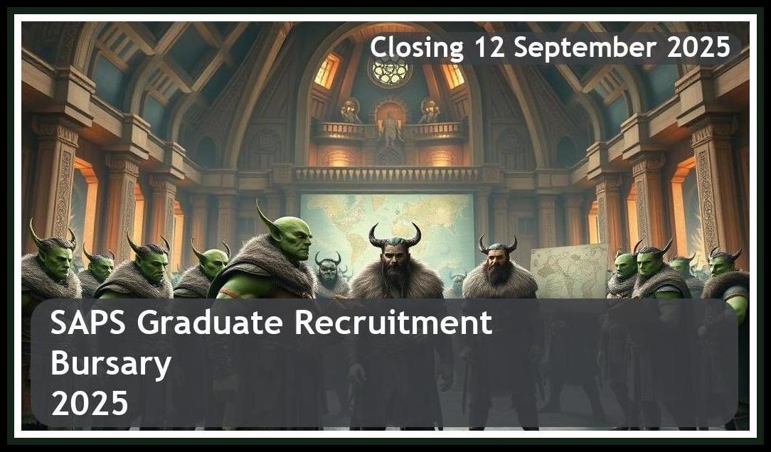 **SAPS Graduate Recruitment Bursary 2025 – Closing Date: 12 September 2025 Apply Now!**