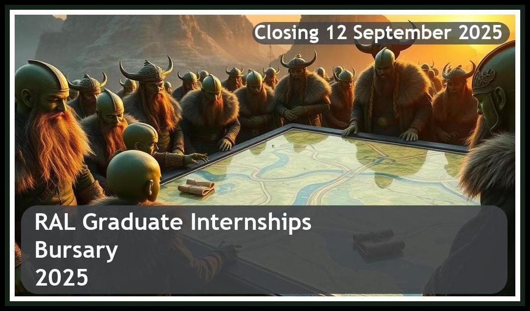 RAL Graduate Internships Bursary 2025 – Closing Date: 12 September 2025 Apply Now