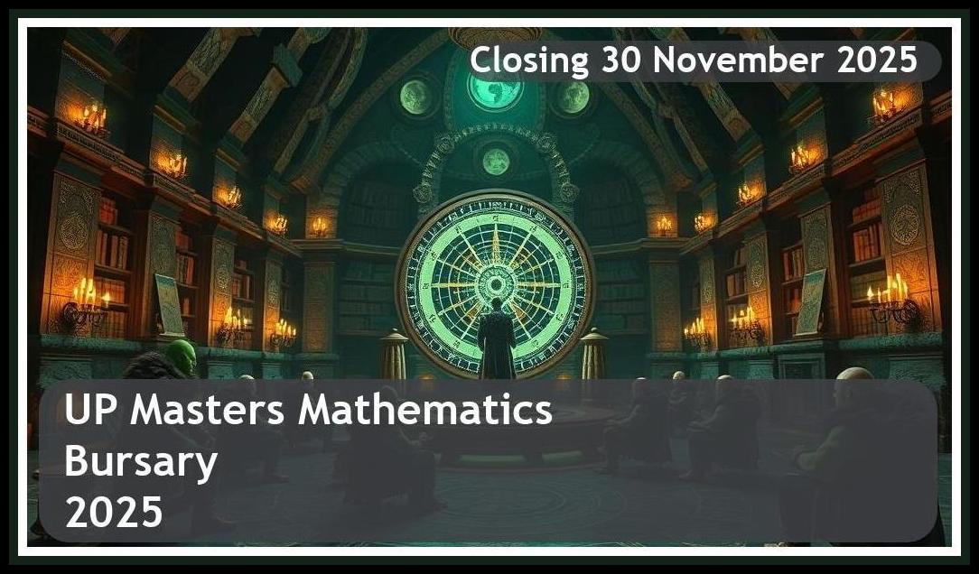 2026 UP Masters Mathematics Bursary – Closing Date: 30 November 2025 Apply Now!
