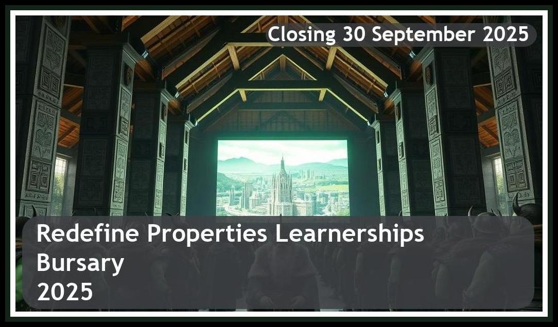 Redefine Properties Learnerships Bursary 2026 – Closing Date: 30 September 2025 – Apply Now!