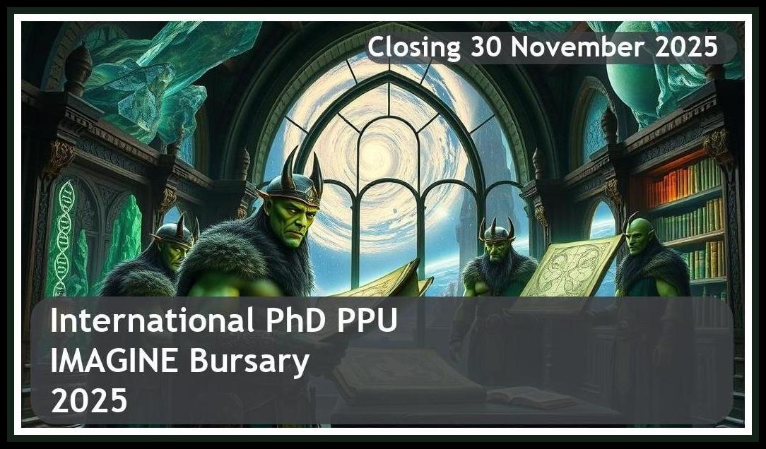 International PhD PPU IMAGINE Bursary 2026 – Closing Date: 30 November 2025 – Apply Now!