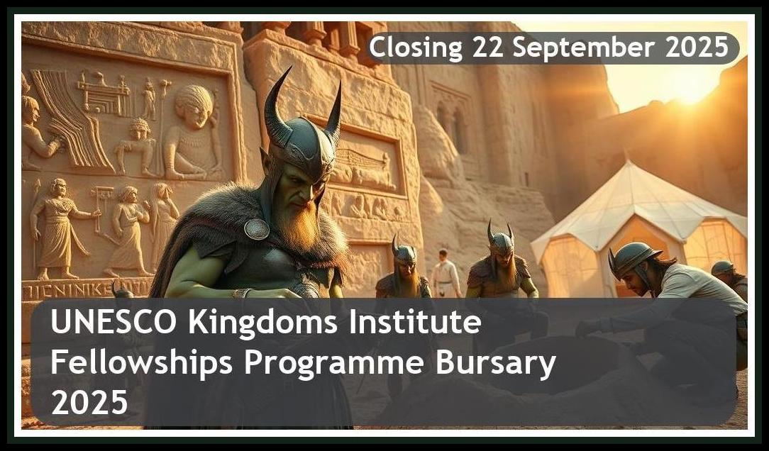 UNESCO / Kingdoms Institute AlUla Fellowships Programme Bursary 2025 – Closing Date: 22 September 2025 – Apply Now!