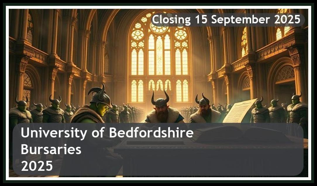 University of Bedfordshire Bursaries 2025 – Closing Date: 15 September 2025 – Apply Now!