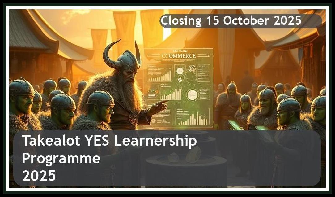 Takealot YES Learnership 2025 – Closing Date: 15 October 2025 Apply Now!