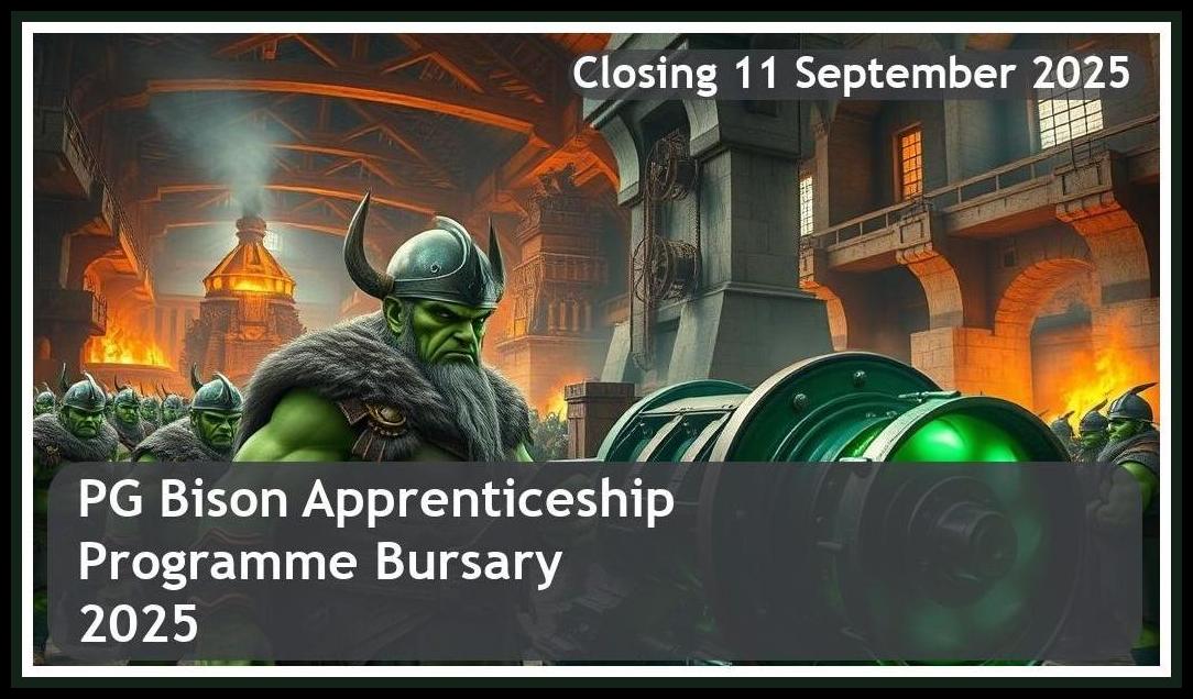 PG Bison Apprenticeship Programme 2025 Bursary – Closing Date: 11 September 2025 Apply Now