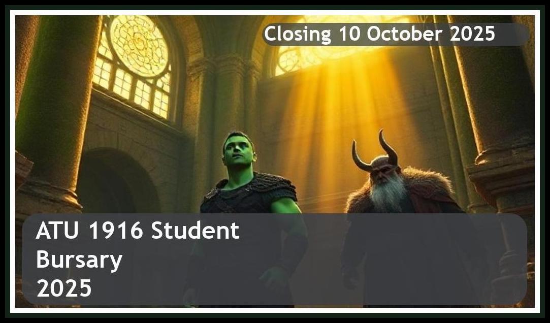 ATU 1916 Bursary 2025 – Closing Date: 10 October 2025 – Apply Now!