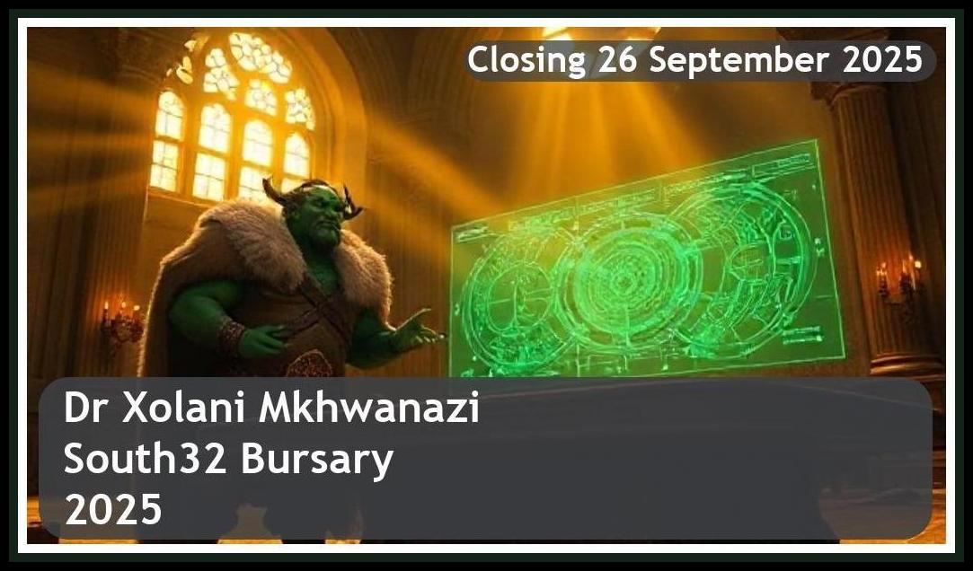 Dr Xolani Mkhwanazi South32 Bursary 2026 – Closing Date: 26 September 2025 – Apply Now!