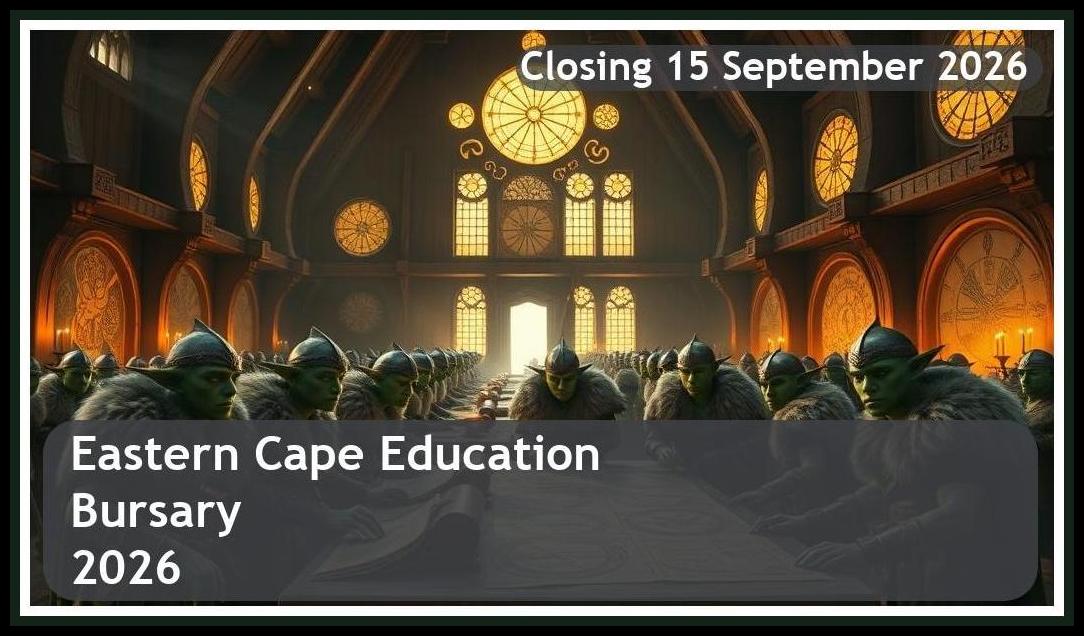 Eastern Cape Education Bursary 2026 – Closing Date: 15 September 2026 Apply Now!