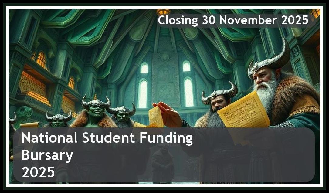 National Student Funding Bursary 2026 – Closing Date: 30 November 2025 – Apply Now!
