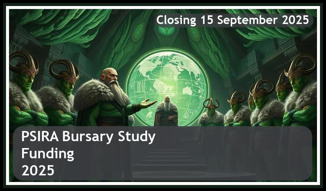 **PSIRA Bursary 2025 – Closing Date: 15 September 2025 Apply Now!**