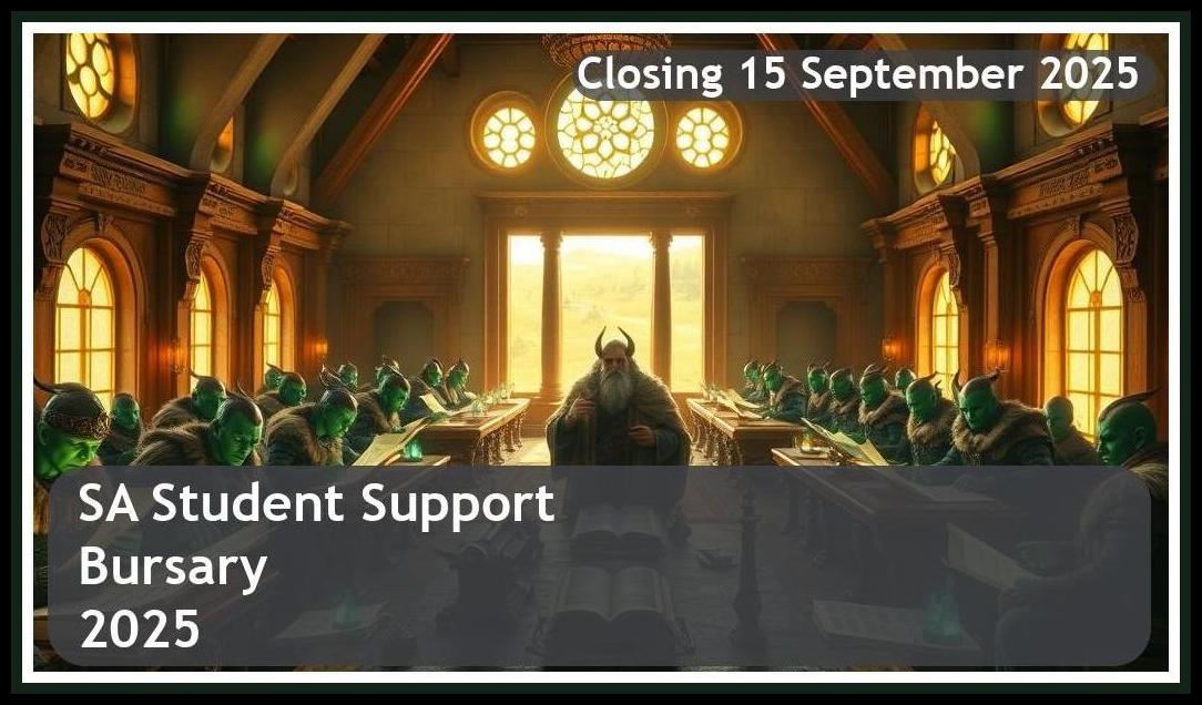 SA Student Support Bursary 2025 – Closing Date: 15 September 2025 – Apply Now!