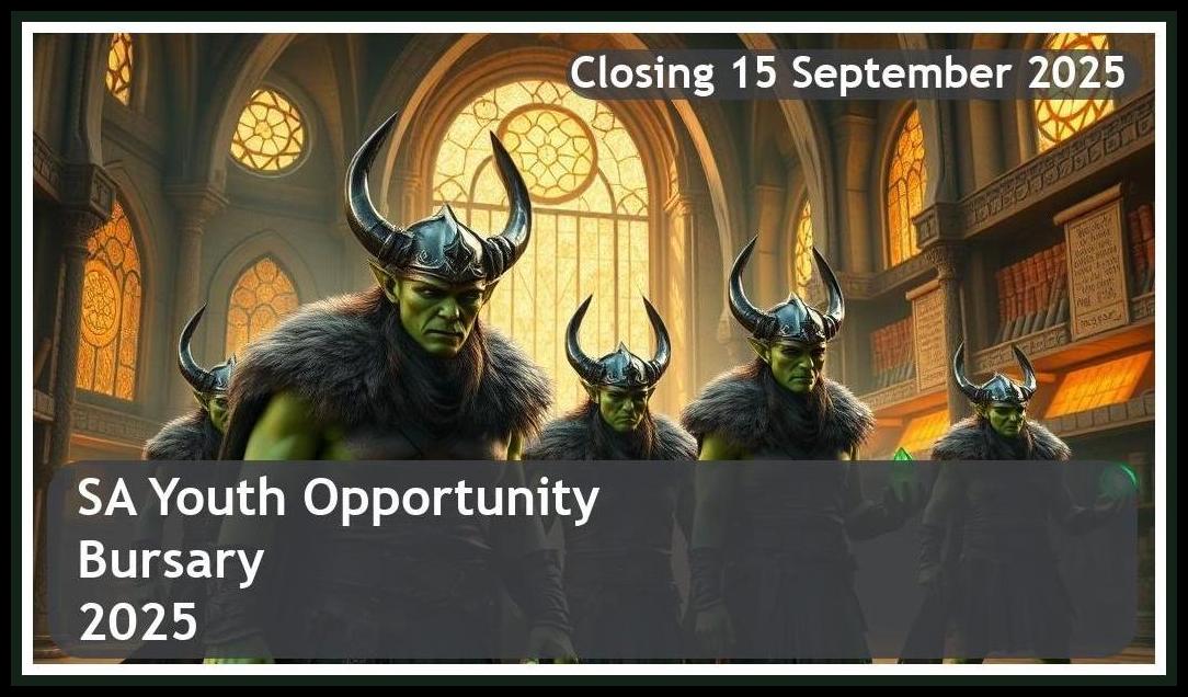 SA Youth Opportunity Bursary 2025 – Closing Date: 15 September 2025 Apply Now