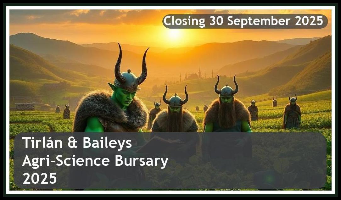 Tirlán & Baileys Agri-Science Bursary 2025 – Closing Date: 30 September 2025 Apply Now!