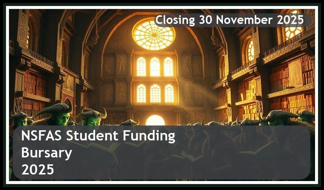 NSFAS Bursary 2025 – Closing Date: 30 November 2025 Apply Now!