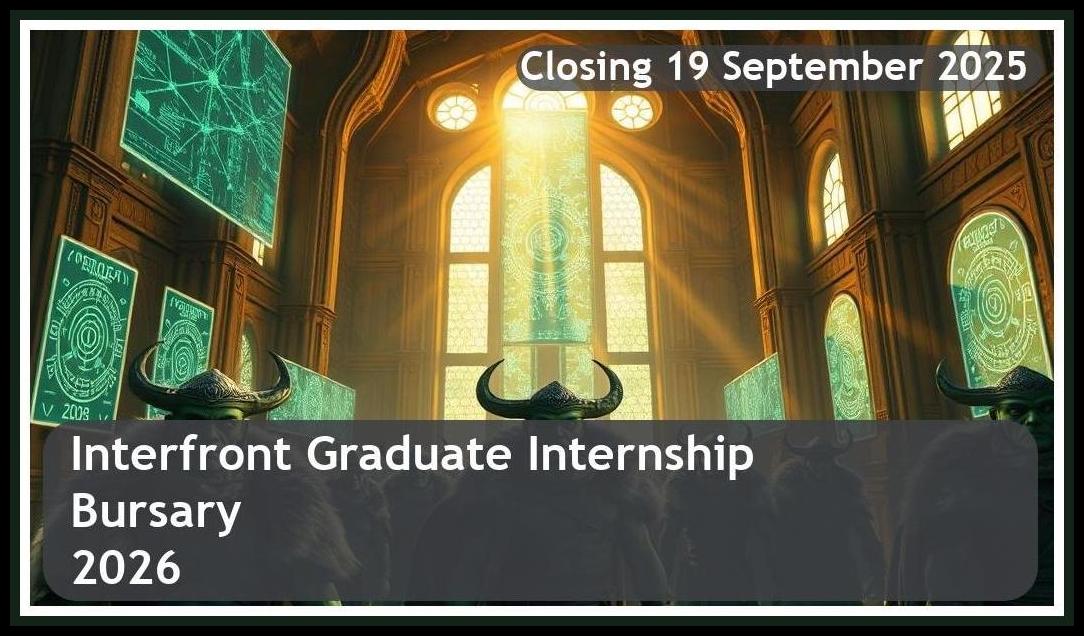 **Interfront Graduate Internship Bursary 2026 – Closing Date: 19 September 2025 Apply Now!**
