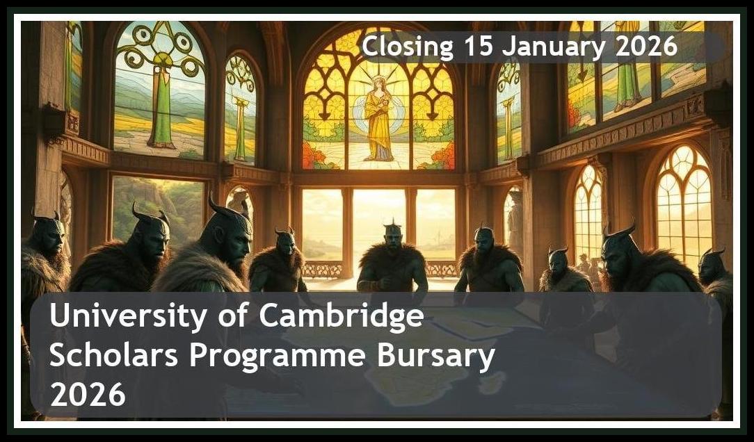 University of Cambridge Mastercard Foundation Scholars Programme Bursary 2026 – Closing Date: 15 January 2026 Get Funded