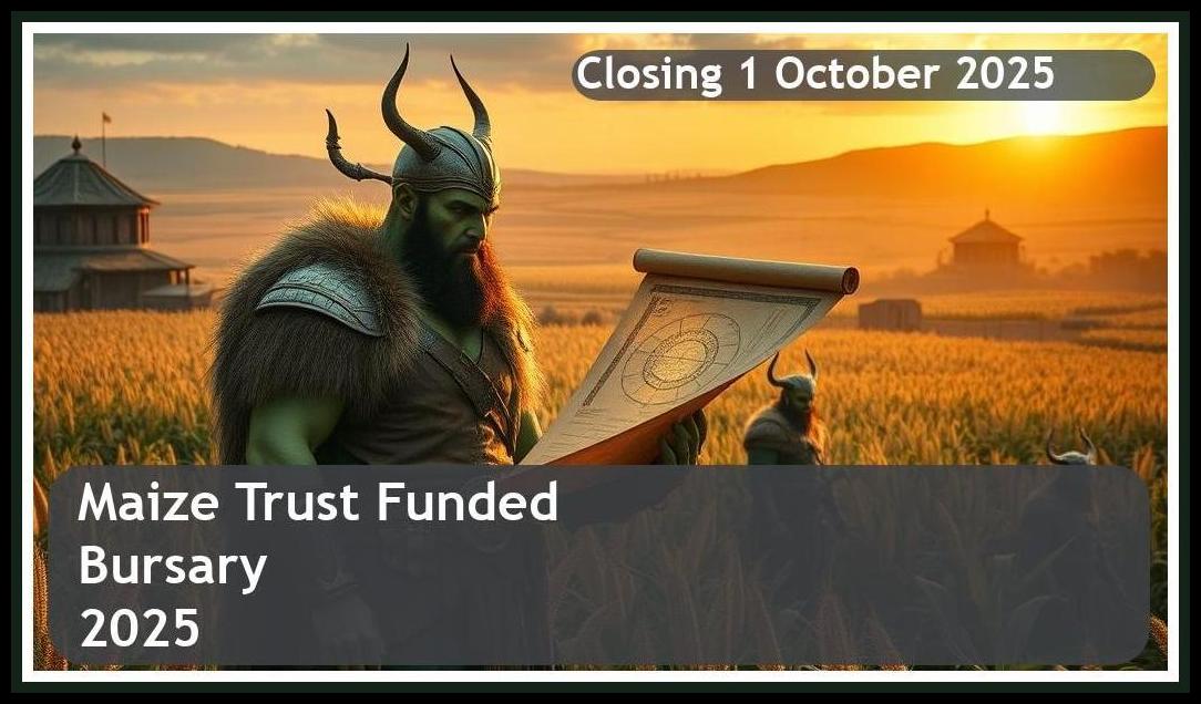 Maize Trust Bursary 2026 – Closing Date: 1 October 2025 Apply Now!