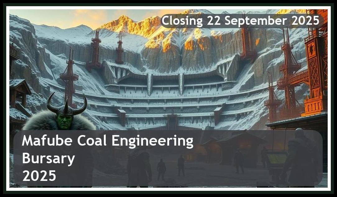 Mafube Coal Engineering Bursary 2025 – Closing Date: 22 September 2025 – Apply Now!