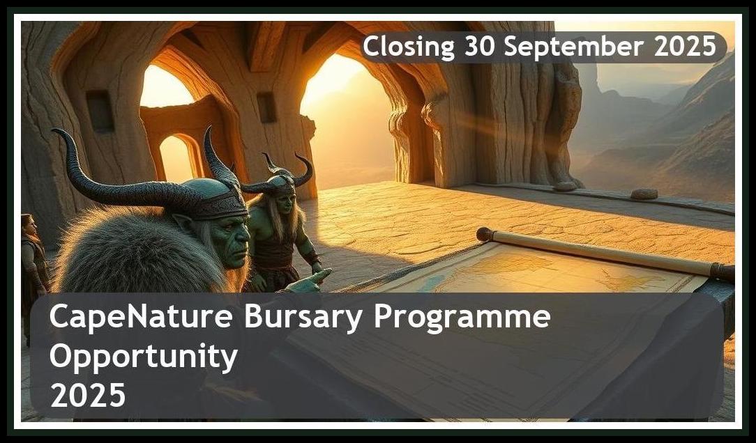 CapeNature Bursary Programme 2025 – Closing Date: 30 September 2025 Don’t Miss Out!