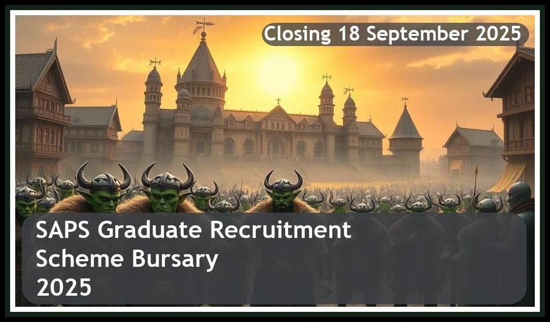 **SAPS Graduate Recruitment Scheme Bursary 2025 – Closing Date: 18 September 2025 Apply Now!**