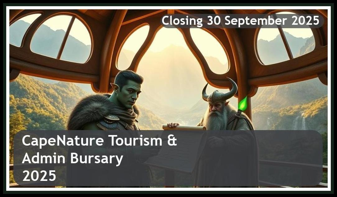 CapeNature Tourism & Admin Bursary 2025 – Closing Date: 30 September 2025 – Apply Now!