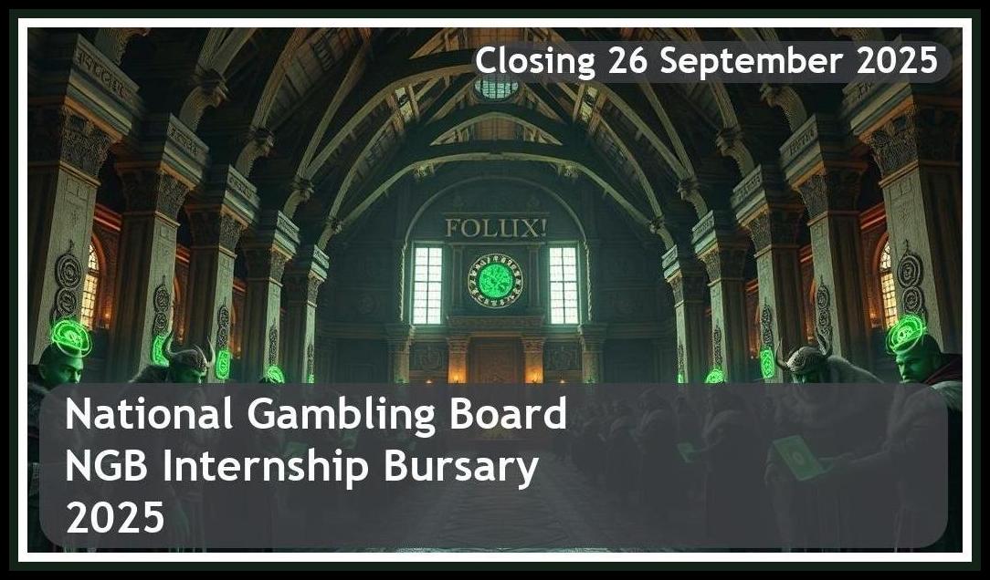 National Gambling Board (NGB) Internship Bursary 2025 – Closing Date: 26 September 2025 – Apply Now!