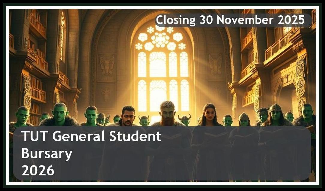 TUT General Bursary 2026 – Closing Date: 30 November 2025 Apply Now