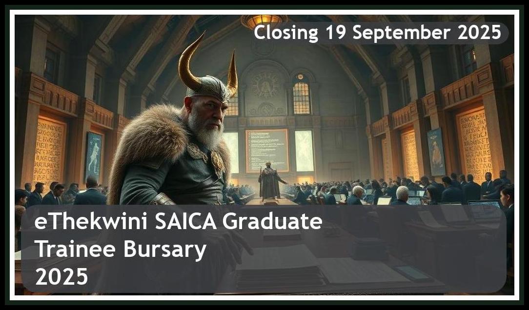 eThekwini SAICA Graduate Trainee Bursary 2025 – Closing Date: 19 September 2025 Apply Now!
