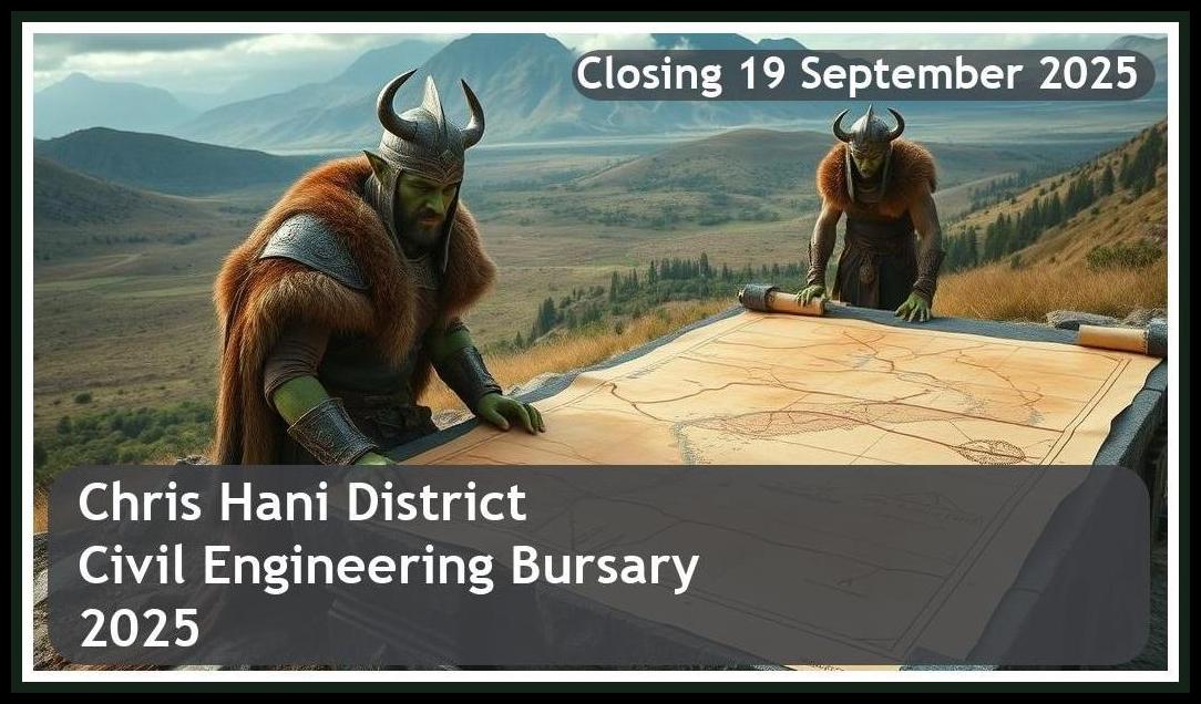 **Chris Hani District Municipality RRAMS Civil Engineering Bursary 2025 – Closing Date: 19 September 2025 – Don’t Miss Out!**