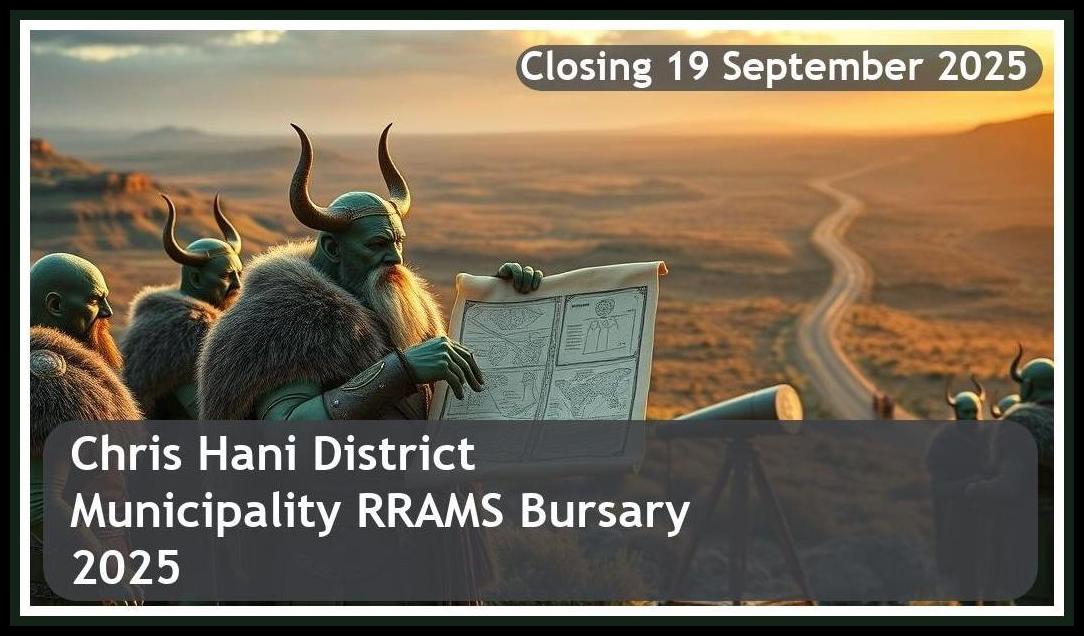 Chris Hani District Municipality RRAMS Bursary 2025 – Closing Date: 19 September 2025 – Apply Now!