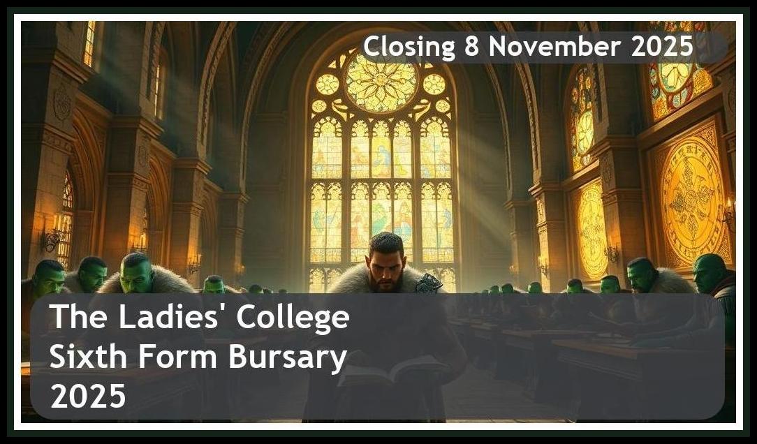 The Ladies’ College Sixth Form Bursary 2025 – Closing Date: 8 November 2025 Apply Now!