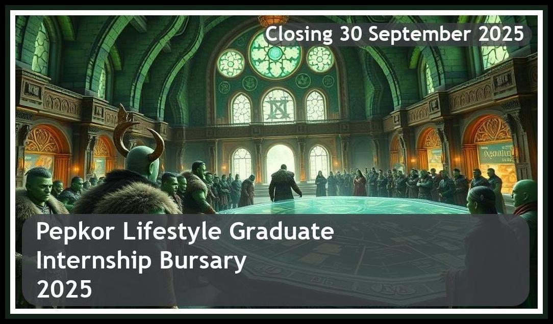 Pepkor Lifestyle Graduate Internship Bursary 2025 – Closing Date: 30 September 2025 – Apply Now