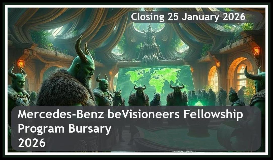 **Mercedes-Benz beVisioneers Fellowship Program Bursary 2026 – Closing Date: 25 January 2026 Apply Now**
