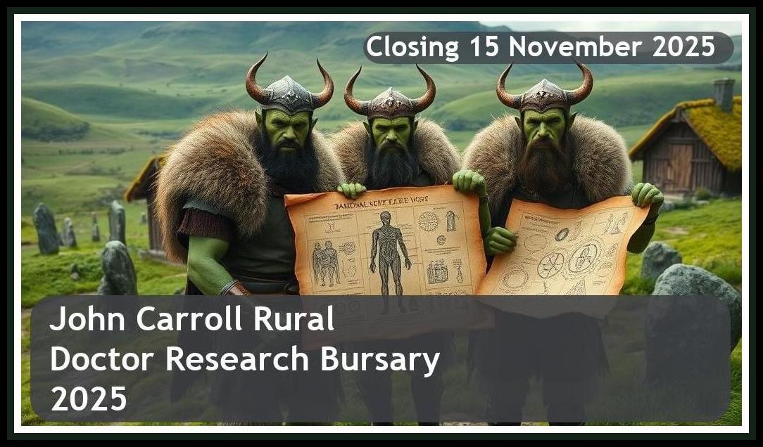 John Carroll Rural Doctor Research Bursary 2025 – Closing Date: 15 November 2025, Apply Now!