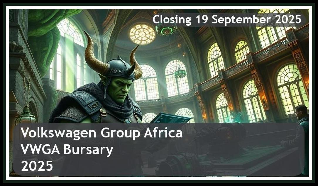 Volkswagen Group Africa “VWGA” Bursary 2026 – Closing Date: 19 September 2025 – Apply Now!