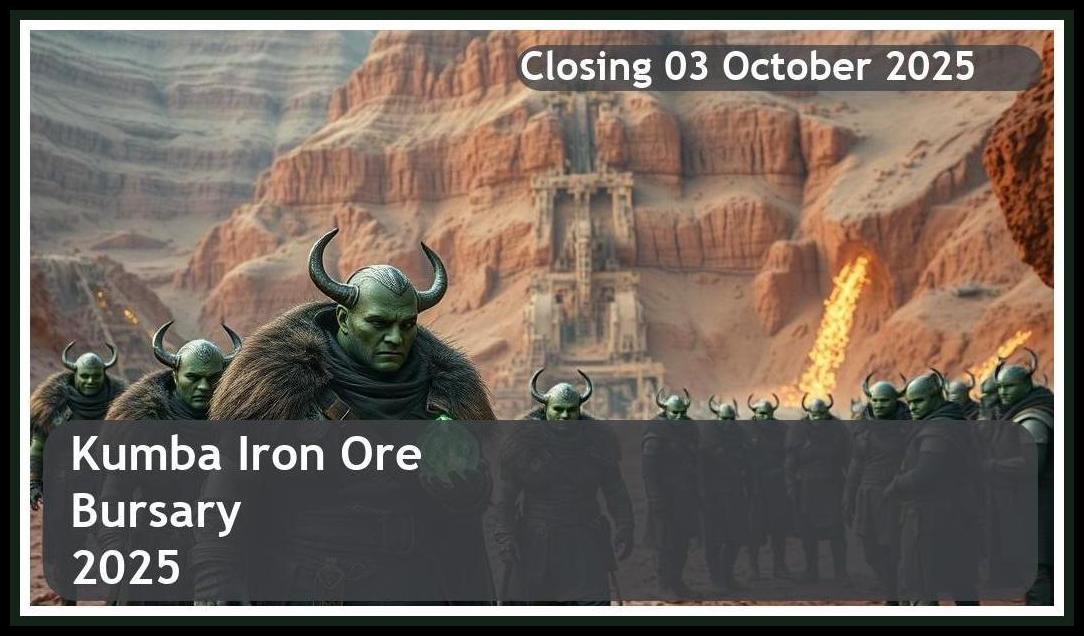 **Kumba Iron Ore Bursary 2026 – Closing Date: 03 October 2025 – Apply Now!**