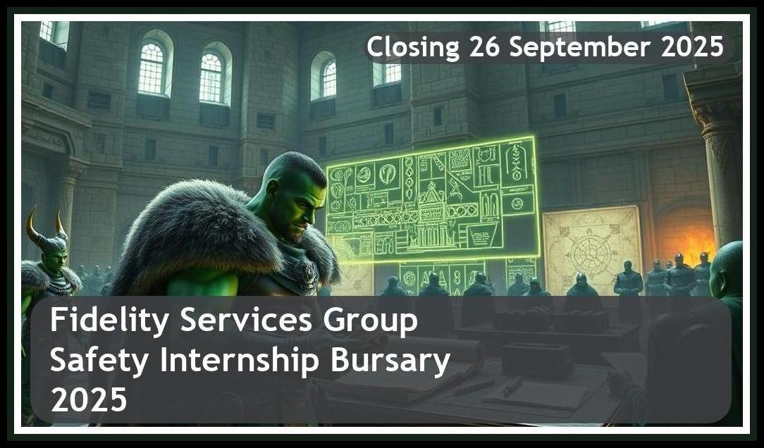 Fidelity Services Group Health & Safety Internship Bursary 2025 – Closing Date: 26 September 2025 – Apply Now!