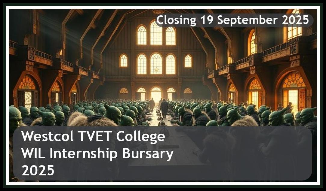 Westcol TVET College WIL / Internship Bursary 2025 – Closing Date: 19 September 2025 – Apply Now!