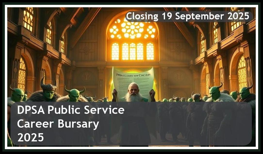 **DPSA Public Service Career Bursary 2025 – Closing Date: 19 September 2025 Apply Now**