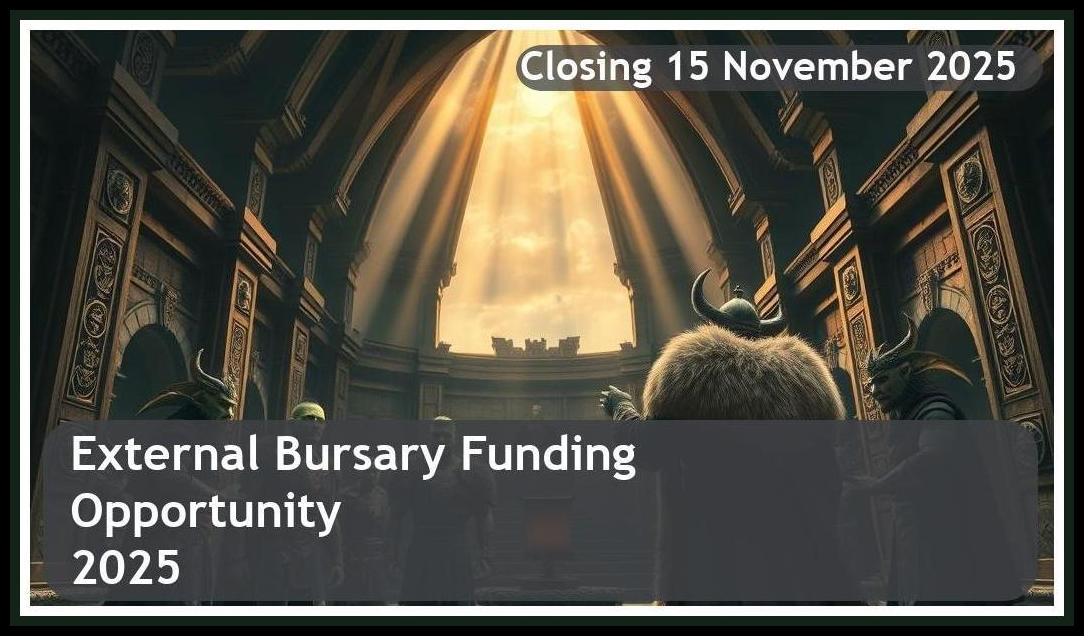 **External Bursary 2025 Application – Closing Date: 15 November 2025 Apply Now!**