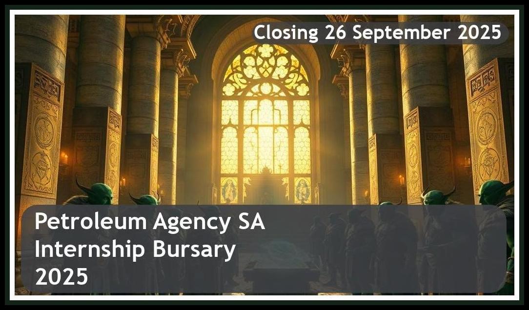 **Petroleum Agency SA Internship Bursary 2026 – Closing Date: 26 September 2025 Apply Now!**