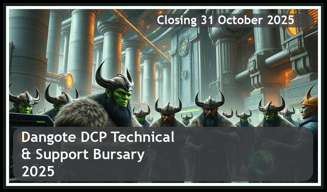 **Dangote (DCP) Technical & Support Bursary 2025 – Closing Date: 31 October 2025 – Apply Now!**
