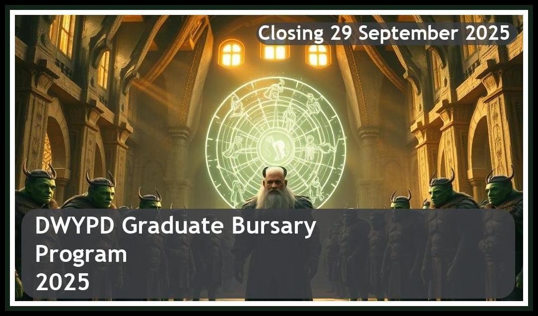 DWYPD Graduate Bursary 2025 – Closing Date: 29 September 2025 Apply Now