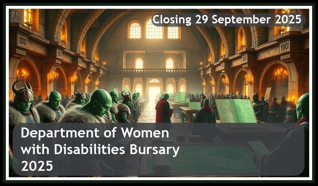 Department of Women, Youth & Persons with Disabilities Bursary 2025 – Closing Date: 29 September 2025 Apply Now!