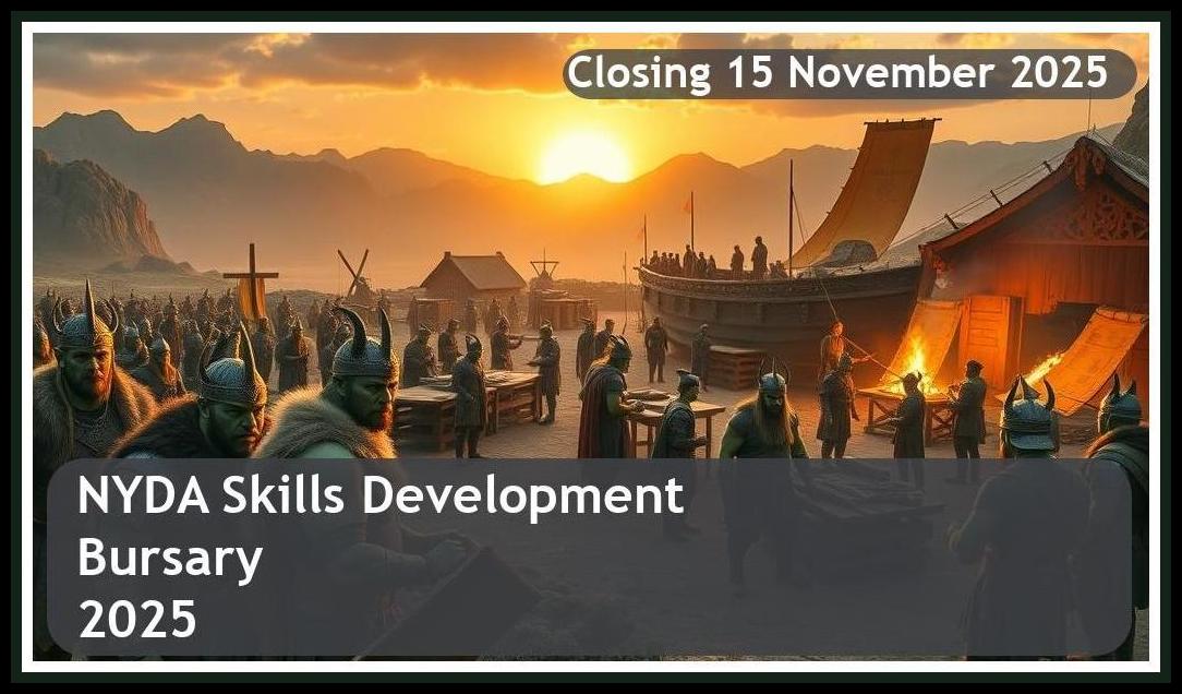 NYDA Skills Development Bursary 2026 – Closing Date: 15 November 2025 – Apply Now!