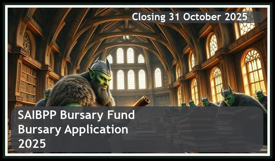 SAIBPP Bursary Fund 2025 – Closing Date: 31 October 2025 – Bursary Application